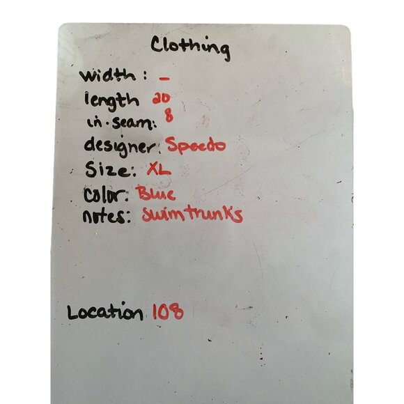 🍒 2/$20 🍒 Speedo Blue Striped Men's Swim Trunks sz XL - Picture 6 of 6